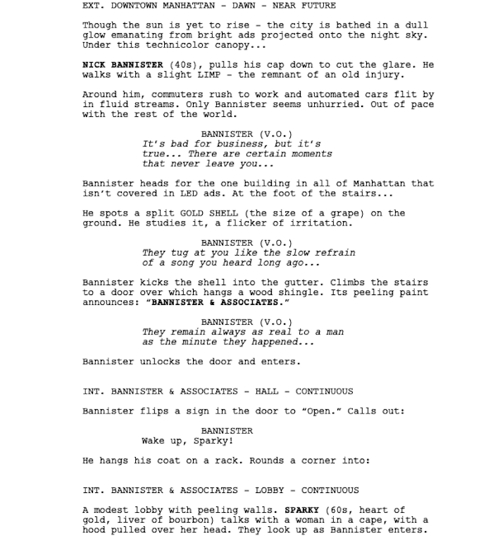 Page One: “Reminiscence” (2021) - Go Into The Story