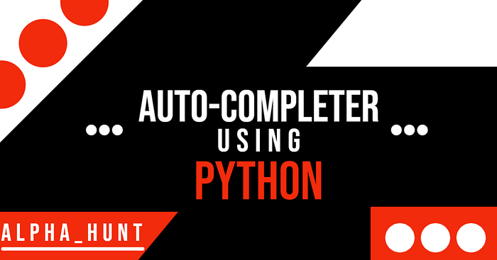 Autocompleter in Python