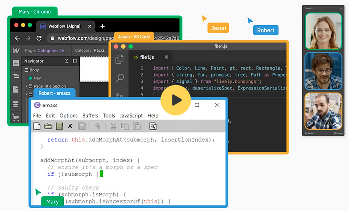 pair programming on coScreen