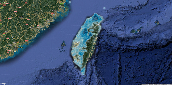 雨量分佈的Heat map