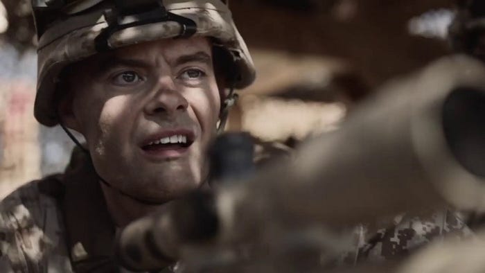 Flashback of Barry when he got his first kill, showing himself smirking just after he killed the men.