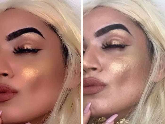 facetune body before and after
