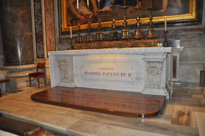  Sepulchrum Sancti Ioannis Pauli Papae Secundi