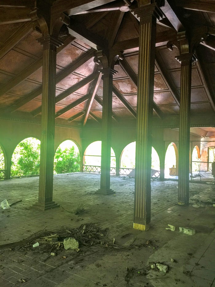 2nd floor seating area inside main complex