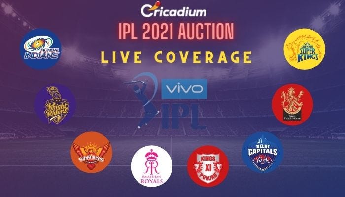 ipl 2021 auction update