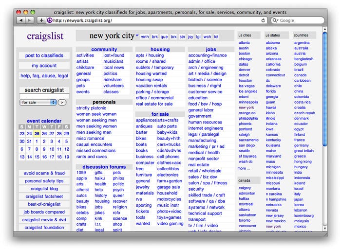 Product Design: The days of Craigslist are gone.