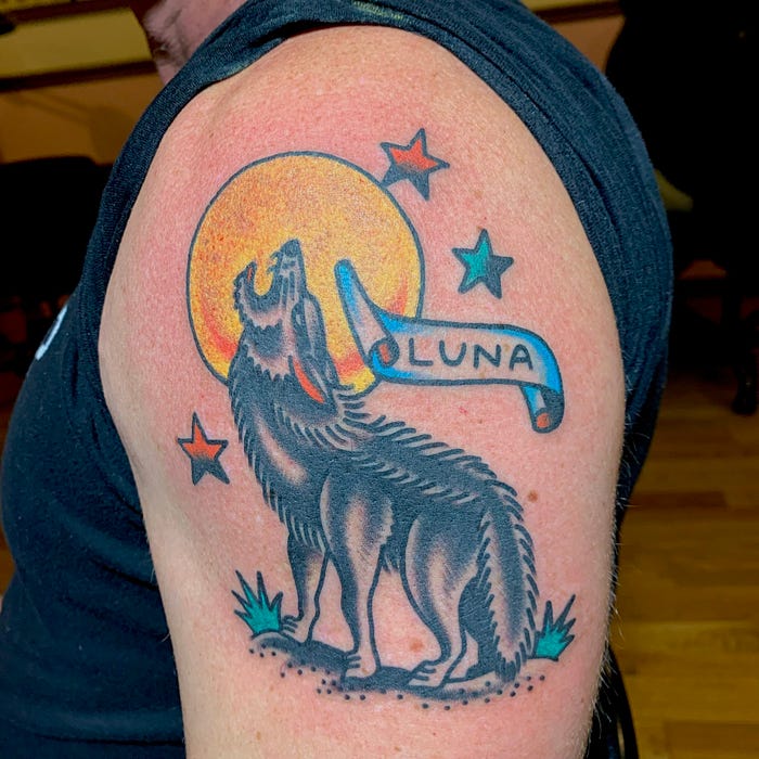 picture of Mike Novogratz’s Luna tattoo