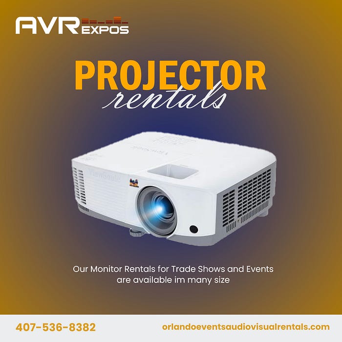 We carry a large inventory of Projector Rentals nationwide.
 AVRExpos specializes in projector rental services throughout the US. Along with our selection of projectors, we offer delivery, set-up. As well as onsite technicians for your event rentals nationwide. We provide LCD / LED projectors for any size group. Whether you need to show a PowerPoint presentation or videos for your next meeting or event we have you covered.