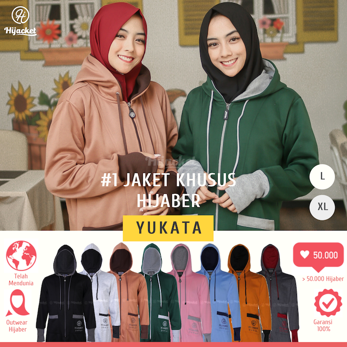 52 Gambar Model Jaket Muslimah Gratis