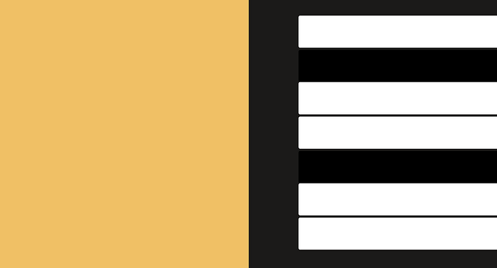 A preview of our current demo — piano key components added on.