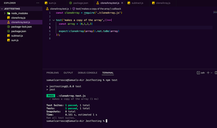Getting started with Jest. What is JEST? | by Samuel Carrasco | Medium