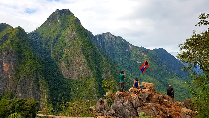 Photo of the peak of a hill in Nong Kiaw