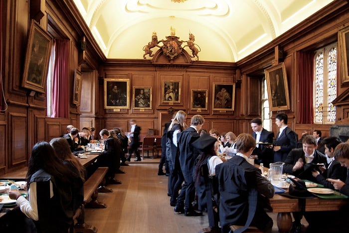  The dining hall at Brasenose College, where graces are said in Latin. (source: Wikimedia Commons)