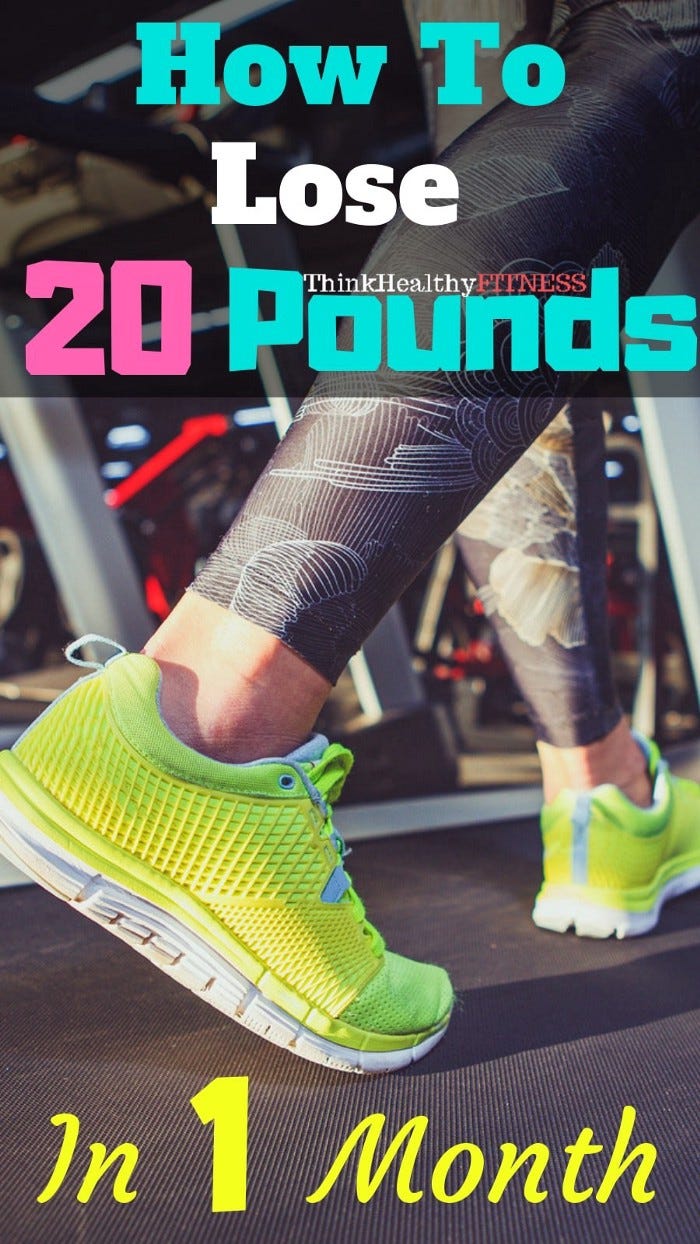 How to Lose 20 Pounds In A Month. For one, losing weight slowly is a