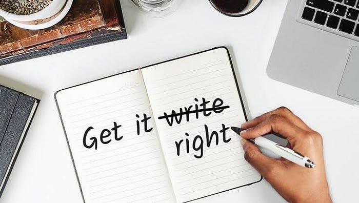 Get it write (right)