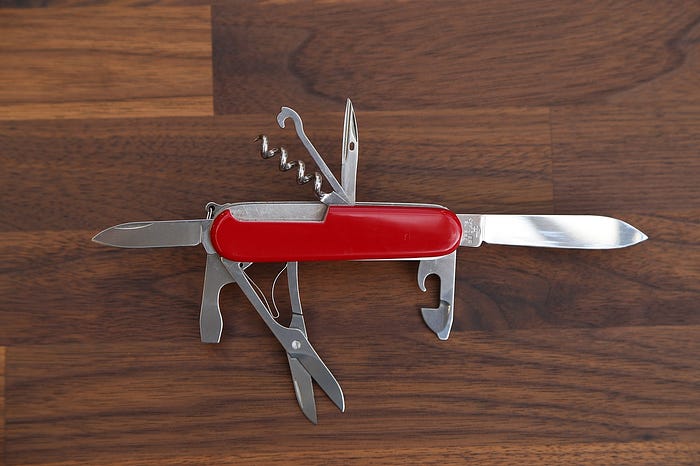 swiss-army type knife