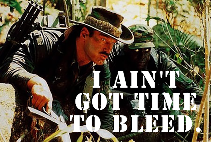 Daily Dialogue — May 11, 2018. “I ain't got time to bleed.” | by Scott  Myers | Go Into The Story