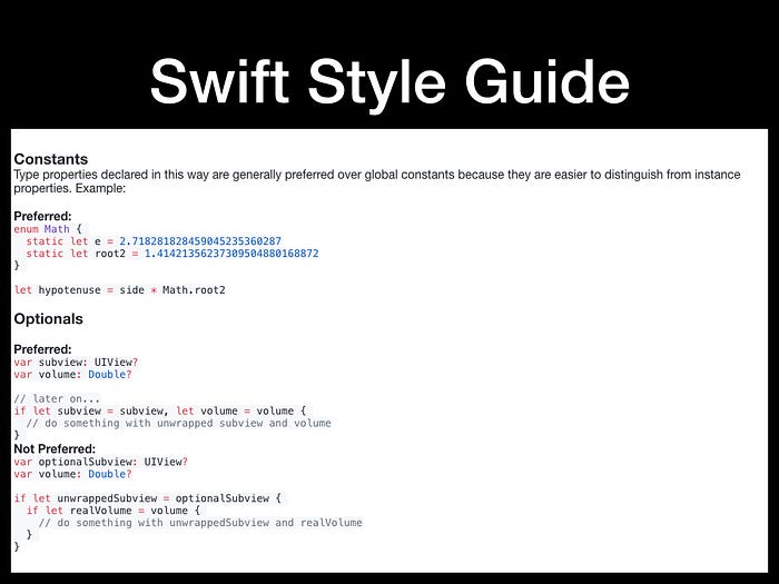 iOS Best Practices. Part 2: Swift Code Style | by Maxim Vialyx | Medium