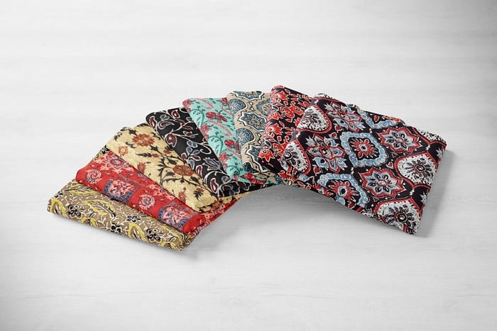 Ajrakh Print Fabrics