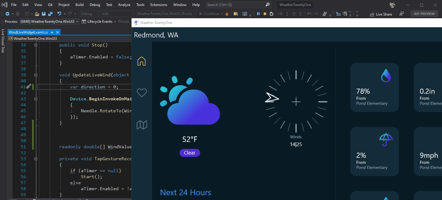 .NET MAUI Hot Reload feature