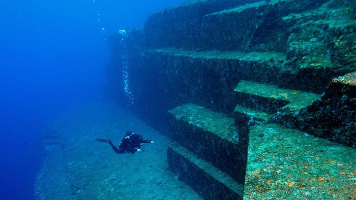 The terraces in the Yonaguni monument