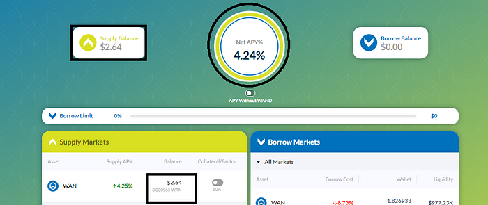 Wanlend: the Protocol for Lending and Borrowing Crypto Assets across Blockchains