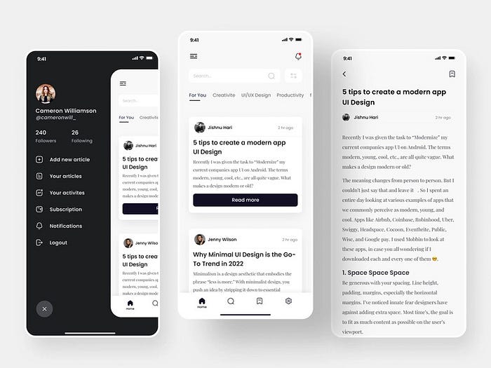 principles of UI design by brysonui