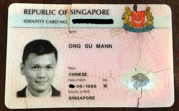 Singapore Id Card