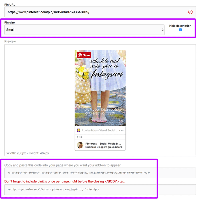 How to Embed Pinterest Pins So They Don't Disappear | by Louise Myers |  Medium