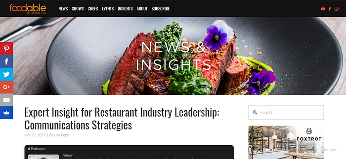 insight restaurant industry development