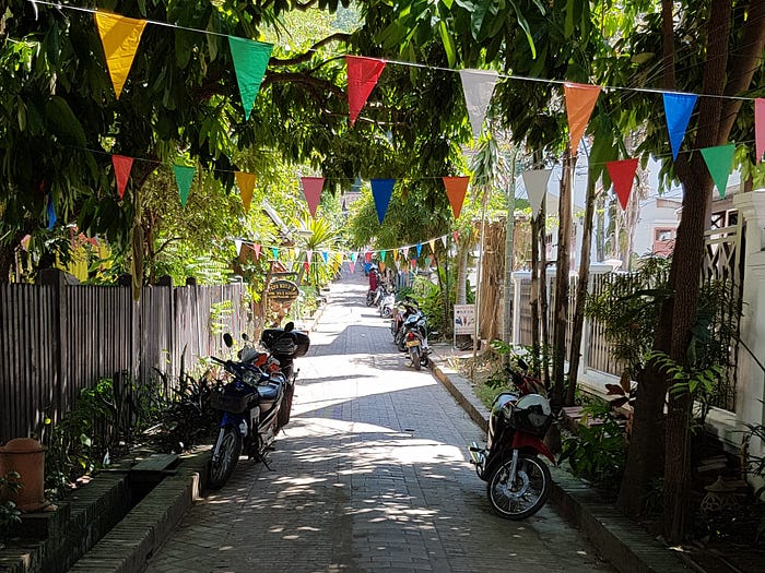 Photo of a street in Luang Prabang