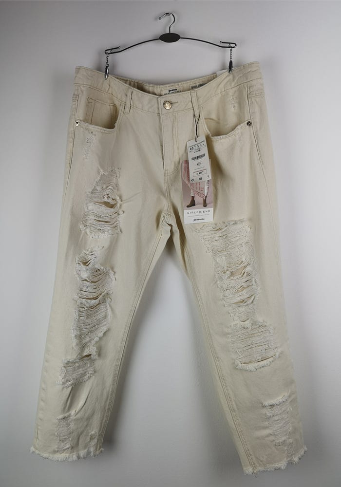 cute white ripped jeans