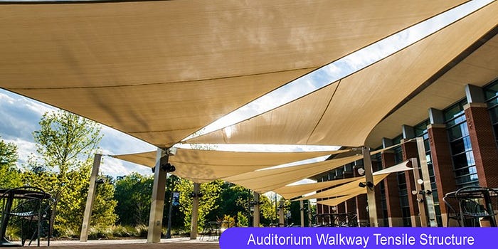 Auditorium Walkway Tensile Structure