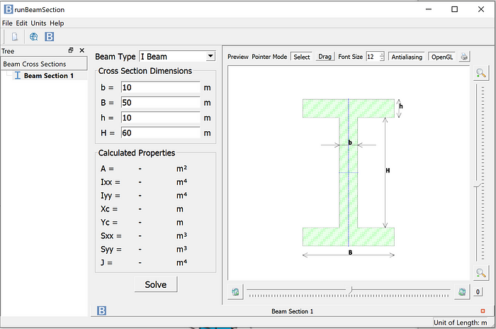 Beam Section 1