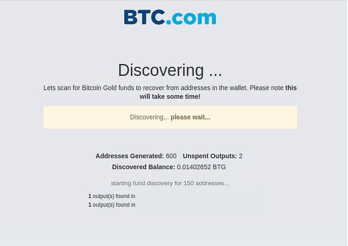 Btc Com S Bitcoin Gold Recovery Tool The Btc Blog - 