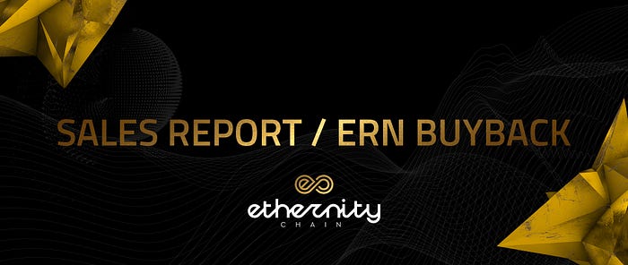 ETHERNITY SALES REPORT & ERN BUYBACK — Drops from 0–3