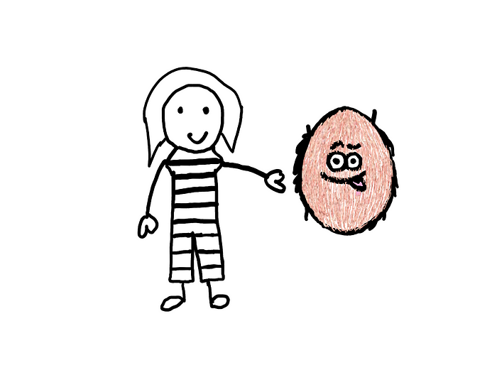 The Unexpected Hanging Paradox: How To Resolve It? — An illustration showing the prisoner stealing the cute little coconut. The prisoner seems really happy with the coconut.