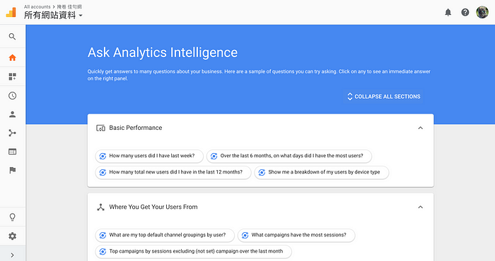Google Analytics AI