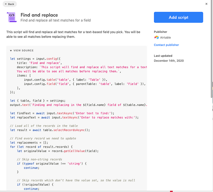 javascript code snippet to dedupe