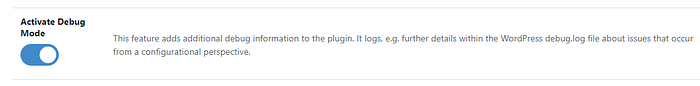 pengaturan mode debug wp-webhook