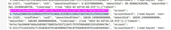 Mapping TX 0xfdc3923ea90aeda5697ca00fc9d1fe11a254b1e1557a6cfe01f003b410e985fc to KDX using the Chainweb Explorer.