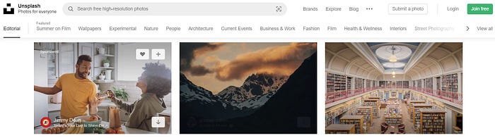 Unsplash free stock images