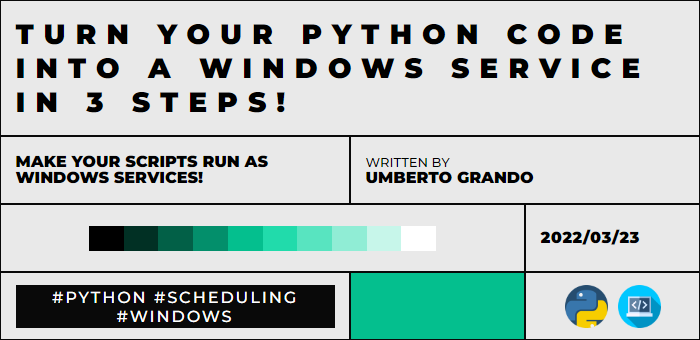 Turn Your Python Code into a Windows Service in 3 Steps | LaptrinhX