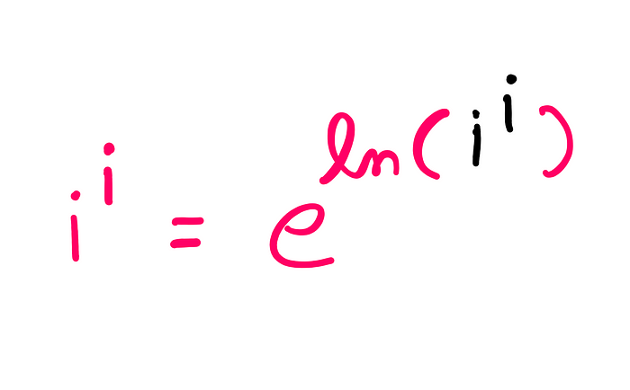 How To Really Solve i^i (i raised to the power i)? — i^i = e^ln(i^i)