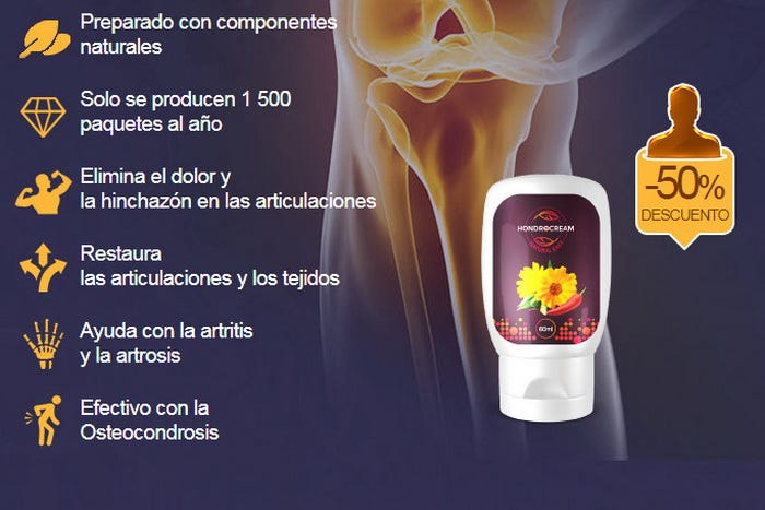 crema para las articulaciones hondrocream