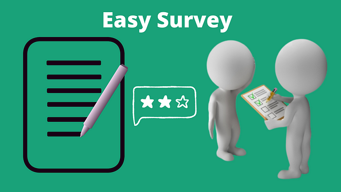 Easy survey on website