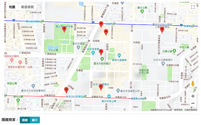 google map hide business