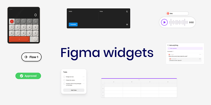 Figma design widgets