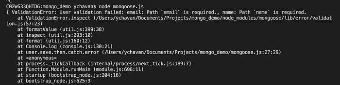 Email validation failed