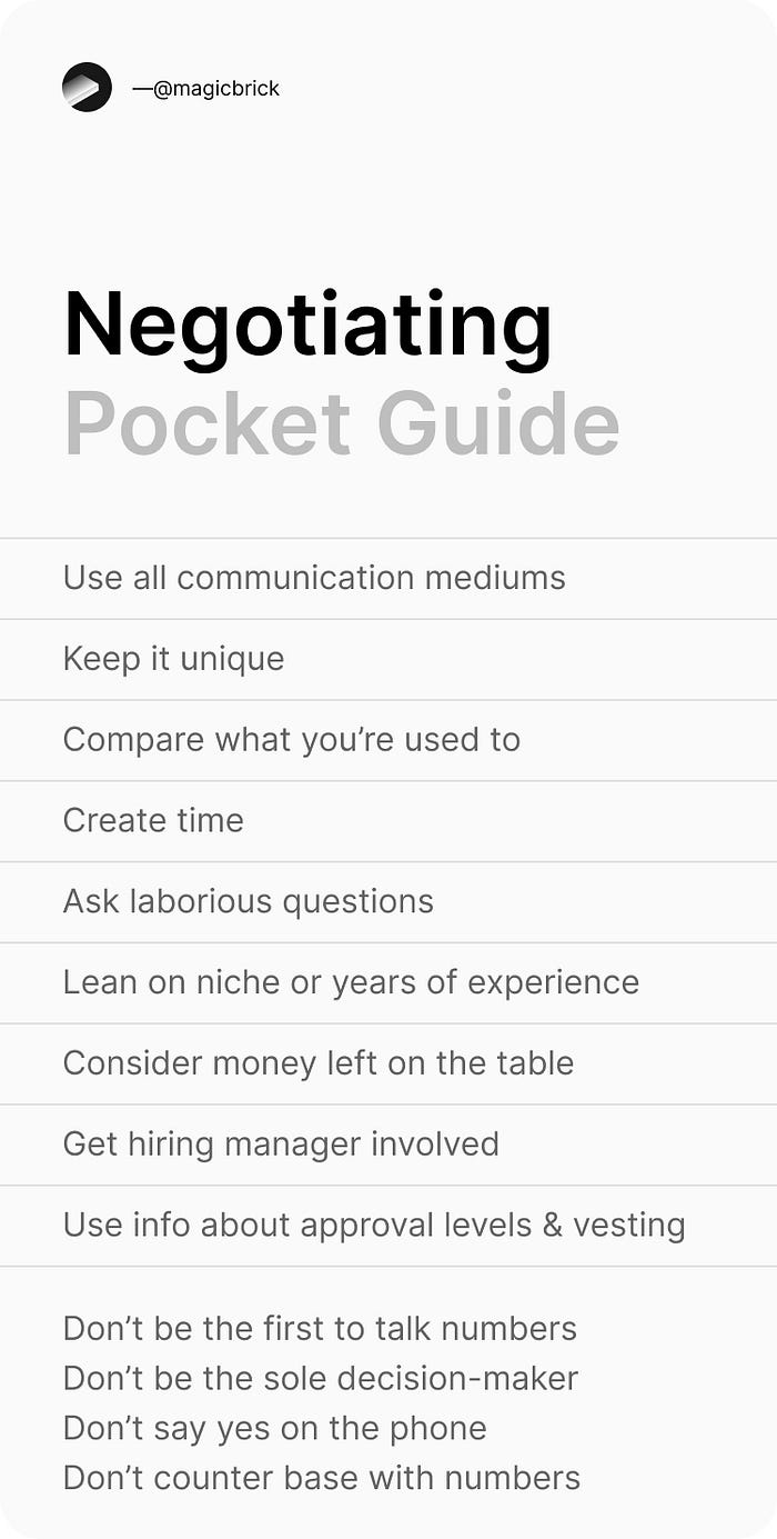 pocket guide with tips